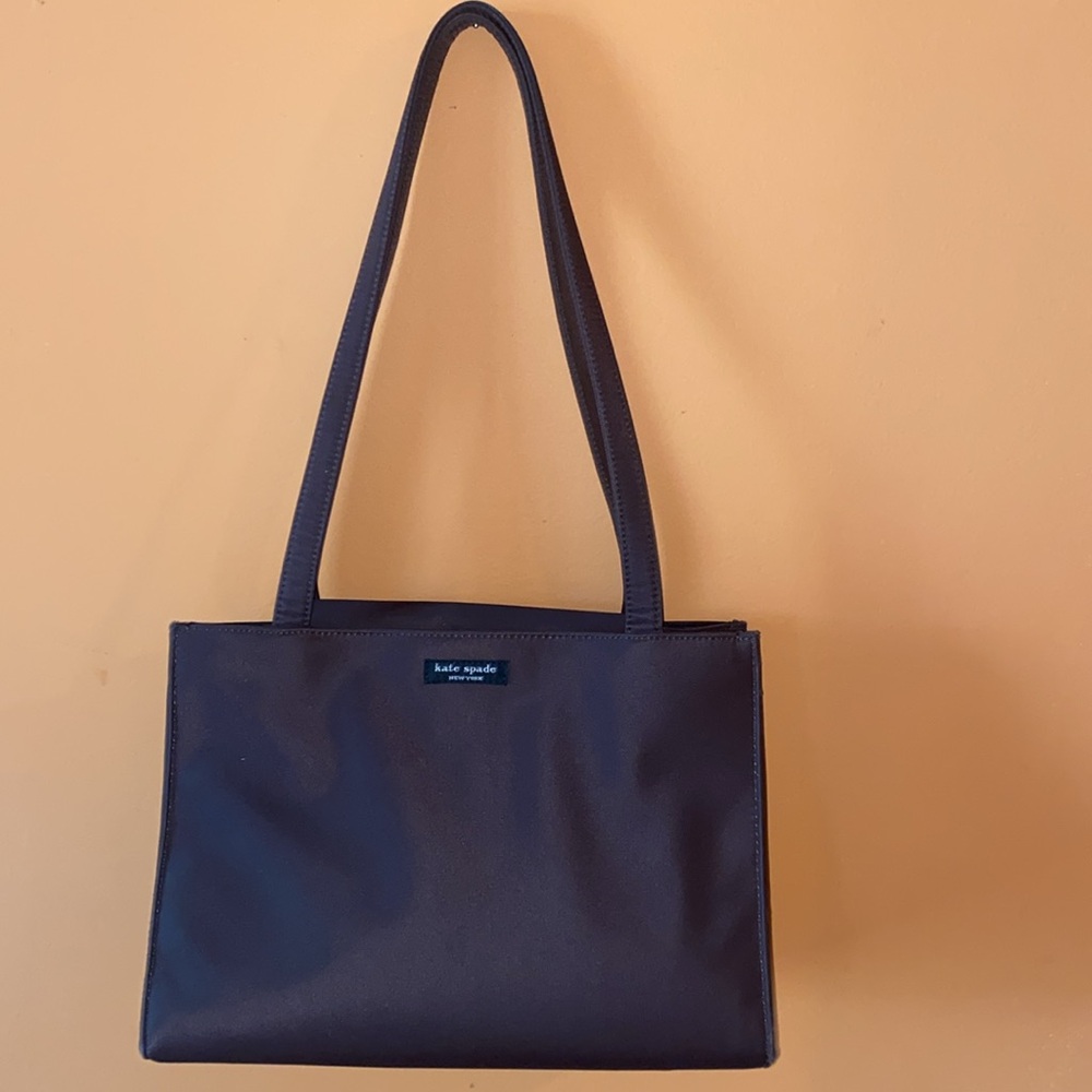 Kate Spade Chocolate Brown Square Nylon Tote